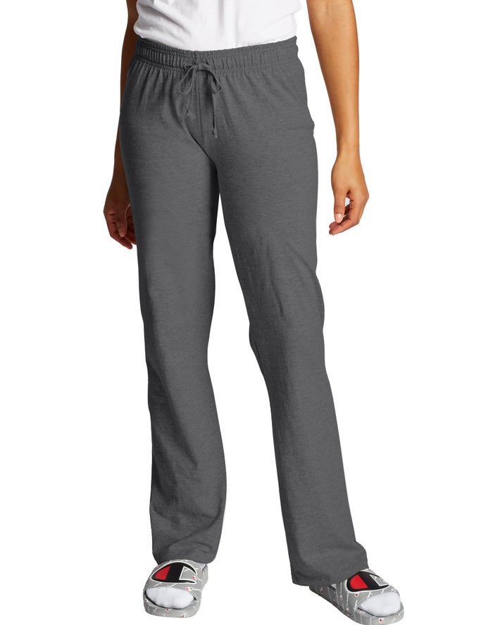 Champion Womens Pants NZ - Classic Jersey Dark Grey ( 7281-AVCZU )